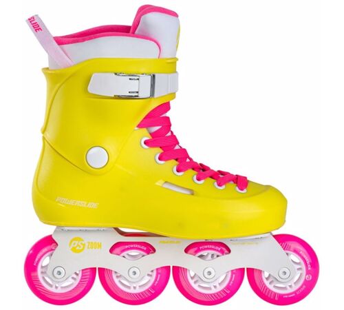 POWERSLIDE  Zoom Neon Yellow 80 Πατίνια - Κίτρινο Χρώμα (Κίτρινο), Μέγεθος (37-38)