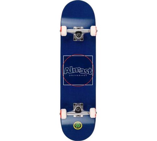 ALMOST Dot Box FP Complete Skateboard 7.75'' - Navy