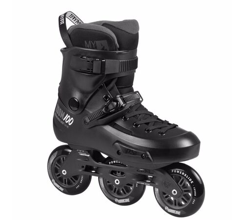 POWERSLIDE Zoom Pro Black 100 Πατίνια Χρώμα (Μαύρο), Μέγεθος (45-46)