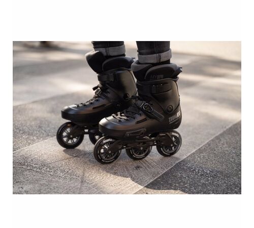 POWERSLIDE Zoom Pro Black 100 Πατίνια Χρώμα (Μαύρο), Μέγεθος (43-44)