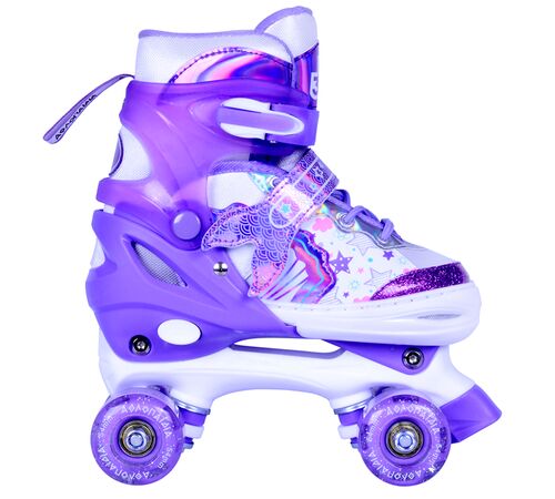 ΑΘΛΟΠΑΙΔΙΑ αυξομειούμενα roller skates - Λιλά Χρώμα (Λιλά), Μέγεθος (39-42)
