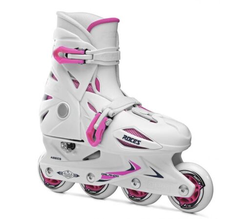 ROCES Orlando III Αυξομειούμενα Inline Πατίνια - Λευκό/Ροζ Χρώμα (Λευκό-Ροζ), Μέγεθος (36-40)
