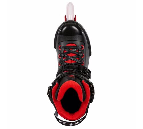POWERSLIDE Next Black Red 110 Urban Πατίνια - Μαύρο/Κόκκινο Χρώμα (Κόκκινο), Μέγεθος (46-47)