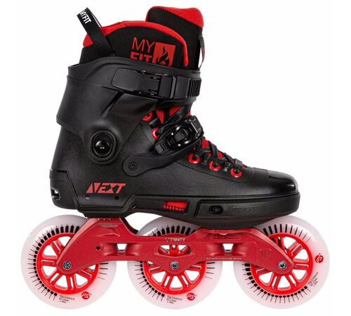 POWERSLIDE Next Black Red 110 Urban Πατίνια - Μαύρο/Κόκκινο Χρώμα (Κόκκινο), Μέγεθος (46-47)