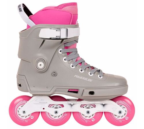 POWERSLIDE Next SL Pink 80 Urban Πατίνια - Γκρι/Ροζ Χρώμα (Γκρι-Ροζ), Μέγεθος (36-37)