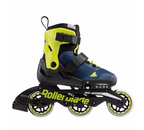 ROLLERBLADE Microblade 3WD Αυξομειούμενα Πατίνια - Blue royal/Lime Χρώμα (Μπλε-lime), Μέγεθος (36.5-40.5)