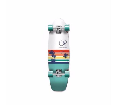 OCEAN PACIFIC sunset cruiser skateboard 10'' - Navy/White