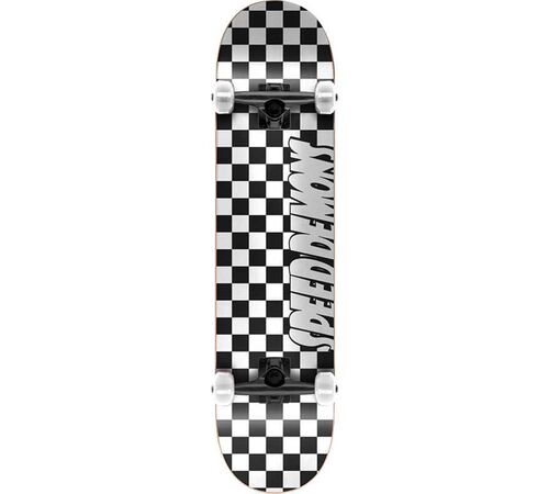 SPEED DEMONS checkers soft top complete skateboard 7.25'' - Μαύρο/Ασπρο