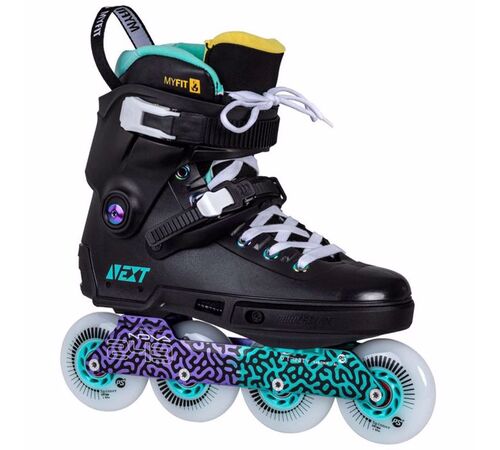 POWERSLIDE next multicolor 80 πατίνια - Μαύρο Χρώμα (Μαύρο), Μέγεθος (40-41)