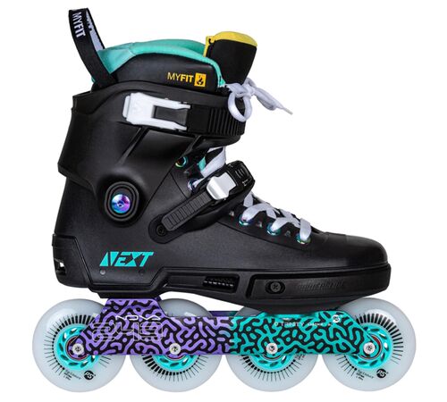 POWERSLIDE next multicolor 80 πατίνια - Μαύρο Χρώμα (Μαύρο), Μέγεθος (40-41)