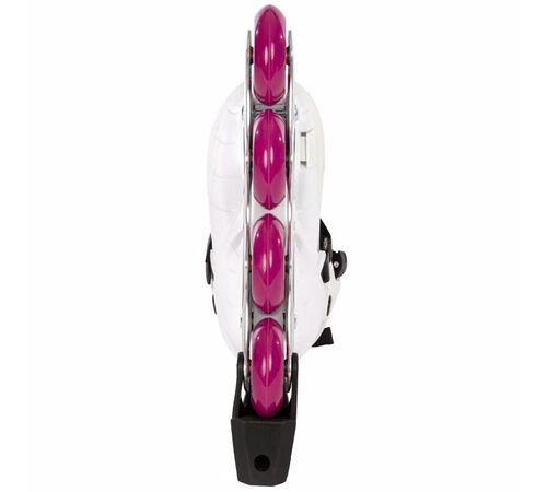 POWERSLIDE Phuzion Universe 4W Αυξομειούμενα Πατίνια - Ροζ Χρώμα (Λευκό-Ροζ), Μέγεθος (37-40)