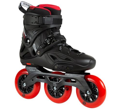 POWERSLIDE Imperial Black Red 110 Inline Skates - Μαύρο/Κόκκινο Χρώμα (Μαύρο-Κόκκινο), Μέγεθος (45-46)
