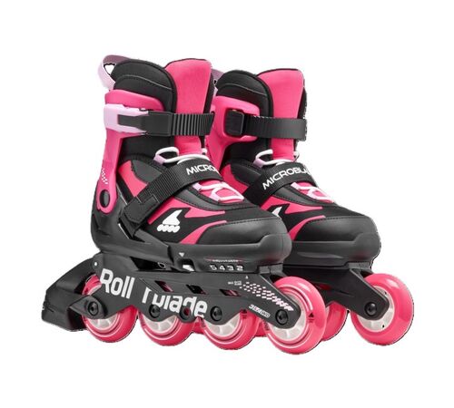 ROLLERBLADE Microblade Αυξομειούμενα Πατίνια - Μαύρο/Ροζ Χρώμα (Μαύρο-Ροζ), Μέγεθος (33-36.5)