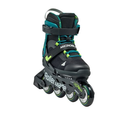 ROLLERBLADE Microblade XT Αυξομειούμενα Πατίνια - Μαύρο/Πετρόλ Πράσινο Χρώμα (Μαύρο-Πετρόλ), Μέγεθος (33-36.5)