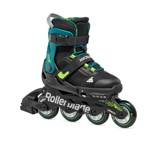 ROLLERBLADE Microblade XT Αυξομειούμενα Πατίνια - Μαύρο/Πετρόλ Πράσινο Χρώμα (Μαύρο-Πετρόλ), Μέγεθος (36.5-40.5)
