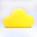 Designnest® NightLamp Cloud |MUID| Φωτάκι νυκτός συννεφάκι με ηχητική ενεργοποίηση (κίτρινο)