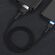 Tellur Data Cable USB To Lightning with LED Light, 2A, 2m, nylon, black