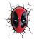 3D Light FX – 3DL – Marvel Deadpool 3D Deco Light