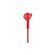 Defunc PLUS HYBRID In-Ear Earbuds Ενσύρματα Ακουστικά σε κόκκινο χρώμα