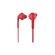 Defunc PLUS HYBRID In-Ear Earbuds Ενσύρματα Ακουστικά σε κόκκινο χρώμα