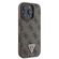 Guess “4G Triangle Strass Collection” Hard Case Θήκη προστασίας από δερματίνη– iPhone 16 Pro (Καφέ – GUHCP16LP4TDPW)