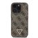 Guess “4G Triangle Strass Collection ” Hard Case Θήκη προστασίας από δερματίνη– iPhone 16 Pro Max (Καφέ – GUHCP16XP4TDPW)