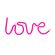 Forever Neon LED Light Love pink Bat