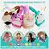 Lazerbuilt Squishmallows Ingred The Cow – Λούτρινα Ασύρματα Παιδικά Ακουστικά με Μικρόφωνο