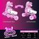 YVOLUTION Neon Combo 2 σε 1 Αυξομειούμενα Πατίνια - Ροζ (30-33)