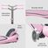 YVOLUTION Glider Air Metal HB 2022, Πατίνι (Scooter) Pink
