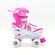 Αθλοπαιδιά Αυξομειούμενα Inline/Roller Skates/Παγοπέδιλα, 3 σε 1, για Κορίτσια Χρώμα (Φούξια), Μέγεθος (26-29)