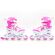 Αθλοπαιδιά Αυξομειούμενα Inline/Roller Skates/Παγοπέδιλα, 3 σε 1, για Κορίτσια Χρώμα (Φούξια), Μέγεθος (26-29)