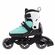 ROLLERBLADE Microblade 3WD Αυξομειούμενα Πατίνια - Aqua/White Χρώμα (Γαλάζιο-Λευκό), Μέγεθος (36.5-40.5)