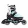 ROLLERBLADE Microblade 3WD Αυξομειούμενα Πατίνια - Aqua/White Χρώμα (Γαλάζιο-Λευκό), Μέγεθος (36.5-40.5)