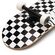 SPEED DEMONS checkers complete skateboard 7.25'' - Μαύρο/Ασπρο