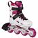 POWERSLIDE Phuzion Universe 4W Αυξομειούμενα Πατίνια - Ροζ Χρώμα (Λευκό-Ροζ), Μέγεθος (37-40)
