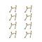 CARRERA SLOT ACCESSORIES - EVOLUTION DOUBLE CONTACTS - 10 PIECES (20365) 016373