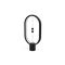 Designnest Heng Balance Type-C |Plastic Lamp Ellipse| Διακοσμητική λάμπα με μαγνητικό διακόπτη (Μαύρο)