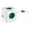 Allocacoc® PowerCube | Extended USB| Πολύπριζο 4 θέσεων & 2 USB – Πράσινο – 1406GN/DEEUPC