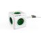 Allocacoc® PowerCube | Extended| Πολύπριζο 5 θέσεων – Πράσινο – 1306GN/DEEXPC