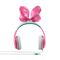 eKids Minnie Mouse Ενσύρματα Ακουστικά με ασφαλή μέγιστη ένταση ήχου για παιδιά και εφήβους (MM-140) (Ροζ/Λευκό)