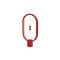 Designnest Heng Balance Type-C |Plastic Lamp Ellipse| Διακοσμητική λάμπα με μαγνητικό διακόπτη (Κόκκινο)
