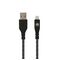 Καλώδιο φόρτισης και δεδομένων Tellur Green Data Cable USB σε Lightning – 1 μέτρο σε μαύρο χρώμα