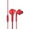 Defunc PLUS HYBRID In-Ear Earbuds Ενσύρματα Ακουστικά σε κόκκινο χρώμα