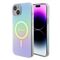 Guess Iridescent Magsafe Case Πολύχρωμη θήκη προστασίας από σκληρό πλαστικό – iPhone 15 Plus (Rainbow Purple – GUHMP15MHITSQ)