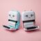 Maxlife Bluetooth thermal printer MXTP-100 pink - Παιδική ψηφιακή φωτογραφική μηχανή στιγμιαιας εκτύπωσης σε Μπλέ χρώμα