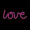 Forever Neon LED Light Love pink Bat