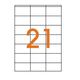 Agipa ΕΤΙΚΕΤΕΣ Α4 ΛΕΥΚΕΣ 2100 multi usage 70x42mm  ΚΟΥΤΙ 100φ