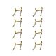 CARRERA SLOT ACCESSORIES - EVOLUTION DOUBLE CONTACTS - 10 PIECES (20365) 016373