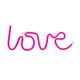 Forever Neon LED Light Love pink Bat